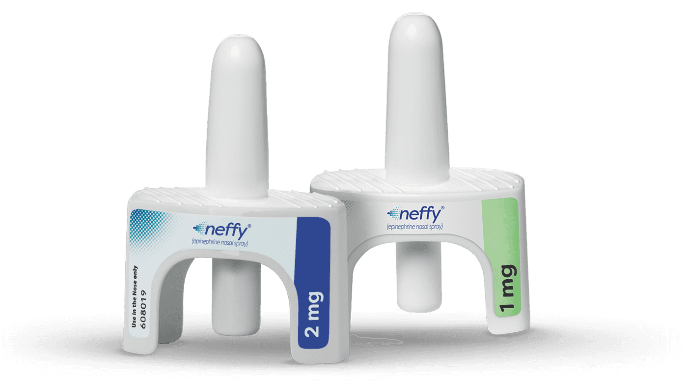 neffy epinephrine nasal spray devices